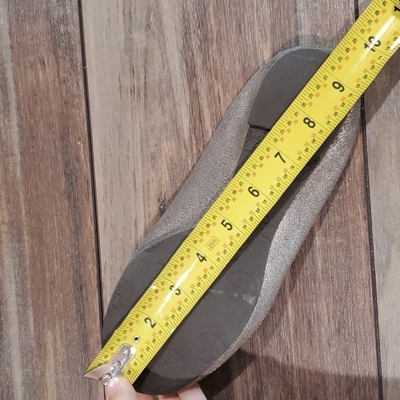 Tory Burch logo  Reva Loafer ballet shoes sz 6M Metallic glitter leather - Picture 15 of 15